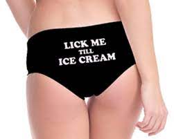 "Lick Me Till Ice Cream" - Mid-Rise Briefs